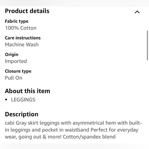 CABI Skirted M'Leggings, Size Small - Picture 3 of 9